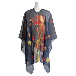 Maxine Noel Leaf Dancer Kimono Scarf NWT NEW